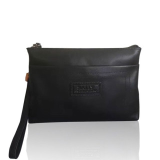[발리] 블랙 수입가죽 남성용 클러치백 - ba0011b Bally Black Leather Mens Clutch Bag