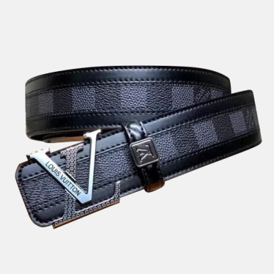 [루이비통]신상 다미에 이니셜 남성용 벨트 lv0015y - Louis Vuitton Damier Initials Mens Belt