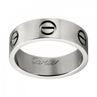 [까르띠에] 러브링 화이트 골드 B4084700 커플링 - ca0015z Cartier Love Ring Band White Gold