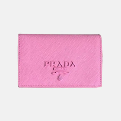 Prada 2018 Ladies Saffiano Small Wallet - 프라다 여성 신상 사피아노 반지갑 Pra0185x.Size11cm.핑크