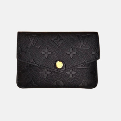 Louis Vuitton 2018 Leather Key Pouch Wallet  M60633 - 루이비통 키 파우치 지갑 모노그램 앙프렝뜨 느와르 LOU0556 9CM