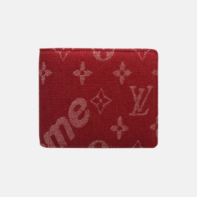 Louis Vuitton 2018 Supreme Brazza Monogram Wallet M66540 - 루이비통 브라짜 월릿 반지갑 LOU0174 11.5CM