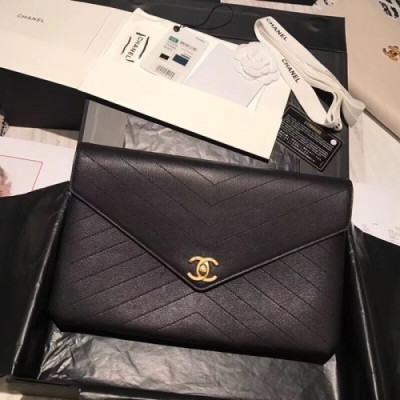 [커스텀급]Chanel 2018/2019 Lady Clutch Bag ,32CM - 샤넬 2018/2019 레이디 클러치,CHAB0121,32CM,블랙