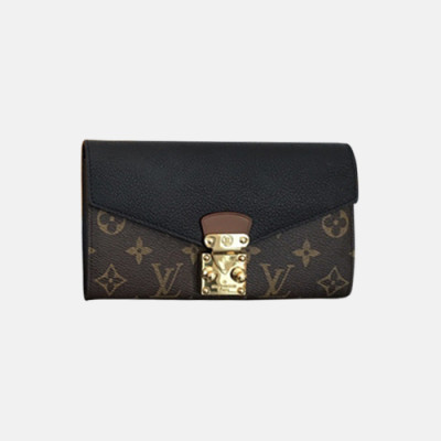 Louis Vuitton 2018 Pallas Wallet Women Clutch Wallet Noir M58415 - 루이비통 팔라스 월릿, 루이비통 지갑 LOU0260 19CM