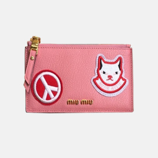 2018/19 MiuMiu Ladies Patch Card Wallet  5M B006 - 미우미우 여성 패치 카드지갑 MIU001X 15.5CM