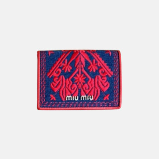 MiuMiu 2018 Ladies Matelassé Nappa Leather Wallet 5MV204 - 미우미우 마테라쎄 반지갑 MIU0017X  8CM
