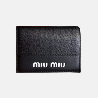 MiuMiu 2018 Ladies Matelassé Nappa Leather Wallet 5MV204 - 미우미우 마테라쎄 반지갑 MIU0027X  8CM