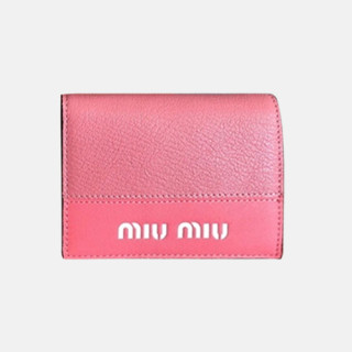 MiuMiu 2018 Ladies Matelassé Nappa Leather Wallet 5MV204 - 미우미우 마테라쎄 반지갑 MIU0028X  8CM