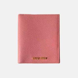MiuMiu 2018 Ladies Leather Passport Holder 5MD001 - 미우미우 여권지갑 여권케이스 5M D001 MIU0038X  13.5CM