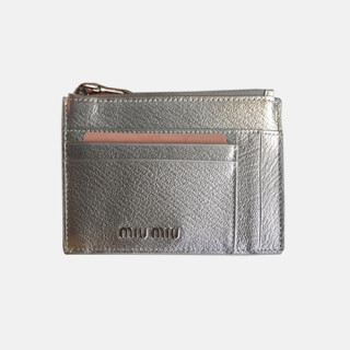 MiuMiu 2018 Madras Leather Card Wallet 5MC446 - 미우미우 마드라스 지퍼 카드홀더 MIU0056X  13.5CM