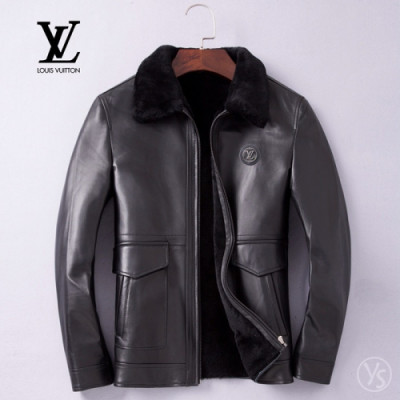 [미러급] Louis Vuitton 2018 Mens Mink Leather Jacket - 루이비통 남성 밍크 레더 자켓 LOU0347 , SIZE (M -3XL)