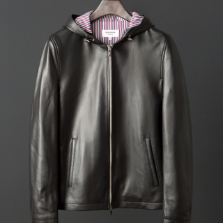 [미러급] Thom Browne 2018 Mens Leather Jacket - 톰브라운 남성 신상 레더 자켓 THO0019 , SIZE (M - 3XL)