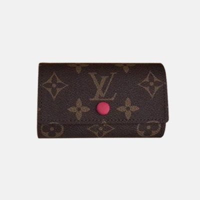 Louis Vuitton 2018 Canvas 6 Key Holder Wallet M60701 - 루이비통 여성 모노그램 6키 홀더 LOU0370 10CM