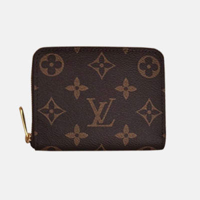 Louis Vuitton 2018 Ladies Monogram Canvas Zippy Coin Purse M60067 - 루이비통 지피 코인 퍼스 모노그램 에벤 LOU0378 11CM