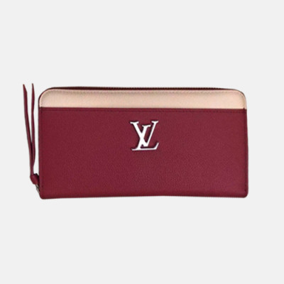 Louis Vuitton 2018 Ladies Leather Zippy Lock Me Long Purse M62622 - 루이비통 송아지 가죽 지피 락미 월릿 LOU0407 19.5CM