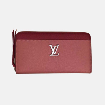 Louis Vuitton 2018 Ladies Leather Zippy Lock Me Long Purse M62949 - 루이비통 송아지 가죽 지피 락미 월릿 LOU0408 19.5CM
