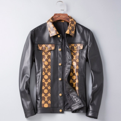 [미러급] Louis Vuitton 2018 Mens Leather Jacket - 루이비통 남성 신상 레더 자켓 LOU0413 , SIZE (M - 3XL)