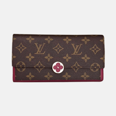 Louis Vuitton 2018 Ladies Monogram Flore Compact Wallet M64585 - 루이비통 모노그램 플로르 컴팩트 월릿 LOU0435 20CM
