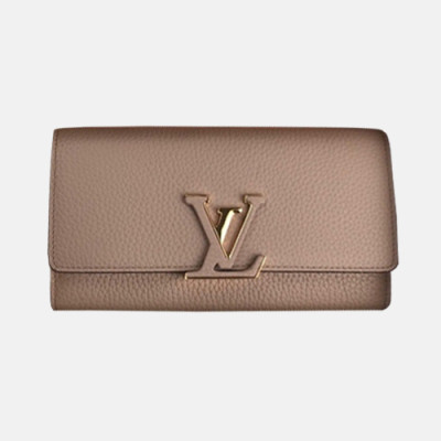 [매장판] Louis Vuitton 2018 Ladies Taurillon Leather Capuc Compact Wallet M61249 - 루이비통 카푸신 컴팩트 월릿 LOU0444 20CM