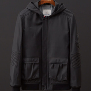 [미러급] Moncler 2018 MM/WM Leather Jacket - 몽클레어 남여 신상 레더 자켓 Moc0290x.Size(s - 2xl)블랙