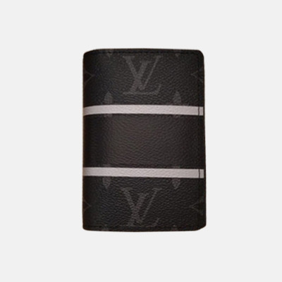 Louis Vuitton 2018 Mens Pocket Organiz Wallet M64435 - 루이비통 포켓오거나이저 모노그램 이클립스 플레쉬 LOU0540  8CM