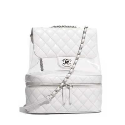 [매장판]Chanel Women PVC Back Pack ,21.5CM - 샤넬 여성용 PVC 백팩,CHAB0516,21.5CM,화이트