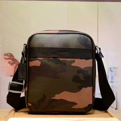 Coach Leather Messenger Shoulder Bag,24cm - 코치 레더 남성용 메신저 숄더백 COAB0077,24cm,카키
