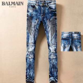 Balmain 2018 Mens Denim Pants - 발망 남성 신상 데님 팬츠 Bam0072x.Size(29 - 38)블루
