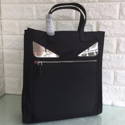 Fendi Leather&Nylon Tote Shopper Bag ,38CM - 펜디 레더&나일론 남성용 토트 쇼퍼백  FENB0062,38CM,블랙