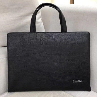 Cartier Leather Mens Business ,34.5CM - 까르띠에 레더 남성용 서류가방,CARB0001 ,34.5cm,블랙