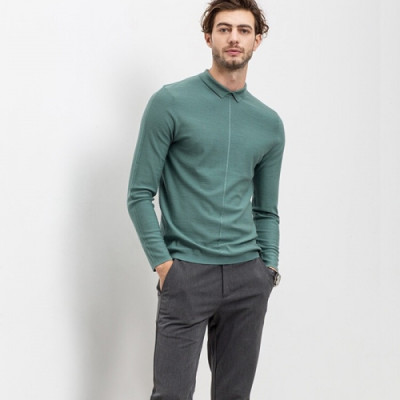 Prada 2018/19 Mens 100%Wool Sweater - 프라다 남성 울 스웨터 Pra0386x.Size(M - 3XL)2컬러(네이비/그린)