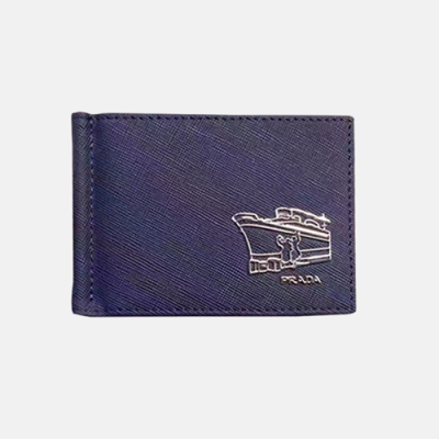 Prada 2018 Mens Leather Bifold Purse/Card Holder - 프라다 남성 신상 레더 반지갑/카드홀더 Pra0402x.2컬러(블랙/네이비)