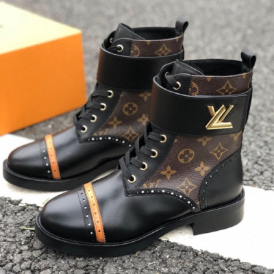 [매장판] Louis Vuitton 2018 Wonderland High Top Boots - 루이비통 여성 원더랜드 하이탑 부츠 Lou0664x.Size(225 - 245)브라운
