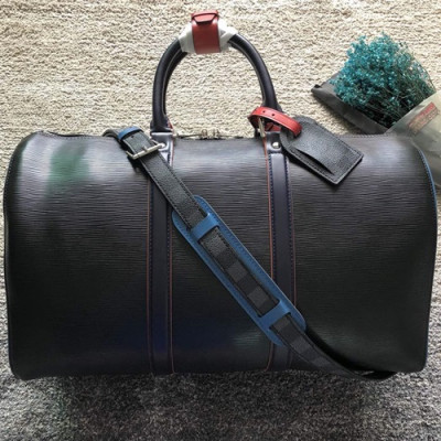 Louis Vuitton Keepall Bandouliere Bag,45cm - 루이비통 키폴 반둘리에 남성용 여행가방,M51462 ,LOUB0763,45cm,블랙