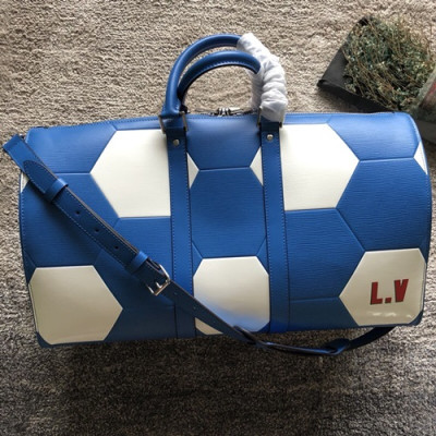 Louis Vuitton World Cup Keepall Bag,50cm - 루이비통 월드컵 키폴 남성용 여행가방,M52187,LOUB0820 ,50 cm,블루