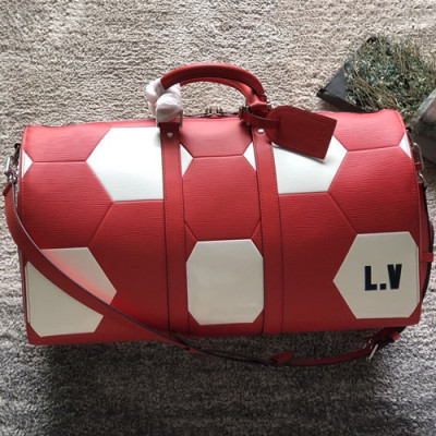 Louis Vuitton World Cup Keepall Bag,50cm - 루이비통 월드컵 키폴 남성용 여행가방,M52187,LOUB0821 ,50 cm,레드