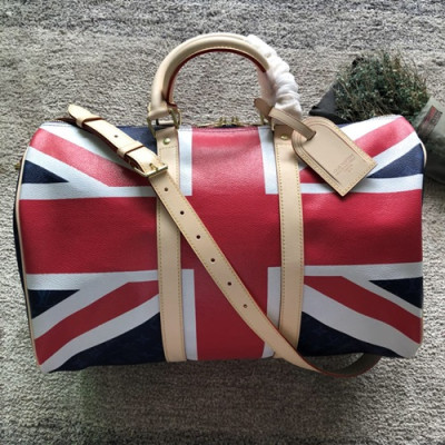 Louis Vuitton Keepall Bag,45cm - 루이비통 키폴 남여공용 여행가방 M43893,LOUB0860 ,45cm,블루+레드