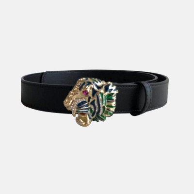 Gucci 2019 MM/WM Tiger Buckle Leather Belt - 구찌 남자 타이거 버클 신상 레더 벨트 Guc0600x.Size(3.0cm).2컬러(블랙/레드)