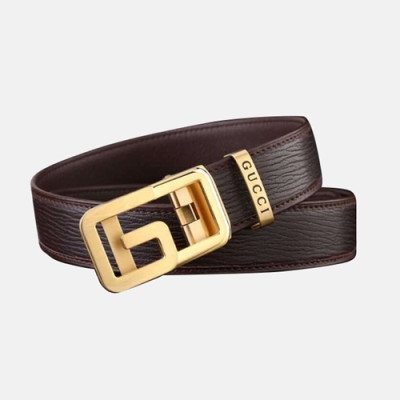 Gucci 2019 Mens Business Leather Belt - 구찌 신상 남성 비지니스 레더 벨트 Guc0618x.Size(3.5cm).2컬러(브라운금장/블랙은장)