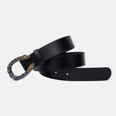 [매장판]Gucci 2019 Ladies Cubic Buckle Leather Belt - 구찌 신상 여성 큐빅 버클 레더 벨트 Guc0625x.Size(3.0cm).블랙