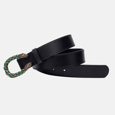 [매장판]Gucci 2019 Ladies Cubic Buckle Leather Belt - 구찌 신상 여성 큐빅 버클 레더 벨트 Guc0626x.Size(3.0cm).블랙