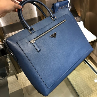 Prada 2019 Saffiano Mens Business Bag ,38CM - 프라다 2019 사피아노 남성용 서류가방 2VG044-1,38CM,블루