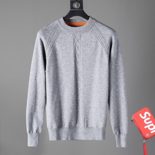 Hermes 2019 Mens Wool Round Sweater - 에르메스 남성 울 라운드 스웨터 Her0088x.Size(m - 3xl).3컬러(화이트/블랙/그레이)