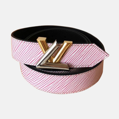 Louis vuitton 2019 Ladies Initial Logo Leather Belt - 루이비통 여성 이니셜 로고 레더 벨트 Lou0729x.Size(3.0cm).연핑크금장