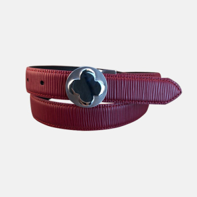 Van Cleef & Arpels 2019 Ladies Leather Belt - 반클리프 앤 아펠 여성 레더 벨트 Van004x.Size(2.5cm).버건디