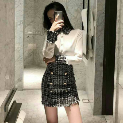 Chanel 2019 Ladies Thread Shirts&Skirt Sets - 샤넬 신상 여성 스레드 셔츠&스커트 세트 Cnl0159x.Size(s - xl).화이트