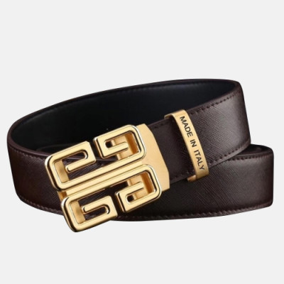 Givenchy 2019 Mens  Initial Logo Buckle Leather Belt - 지방시 남성  이니셜 로고 버클 레더 벨트 Giv0099x.Size(3.5cm).2컬러(블랙은장/브라운금장)