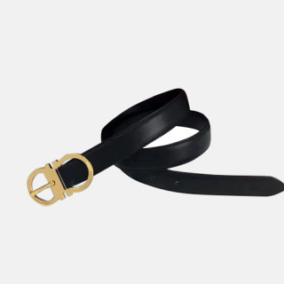 Salvatore Ferragamo 2019 Ladies Gancio Leather Belt - 살바토레 페라가모 여성 간치오 레더 벨트 Fer0147x.Size(2.5CM).블랙