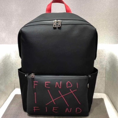 Fendi 2019 Leather Back Pack ,31.5CM - 펜디 2019 레더 남여공용 백팩  FENB0073,31.5CM,블랙