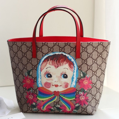Gucci Supreme Mini Tote Bag,21CM - 구찌 수프림 여성용 토트백 410812,GUB0360,21CM,브라운